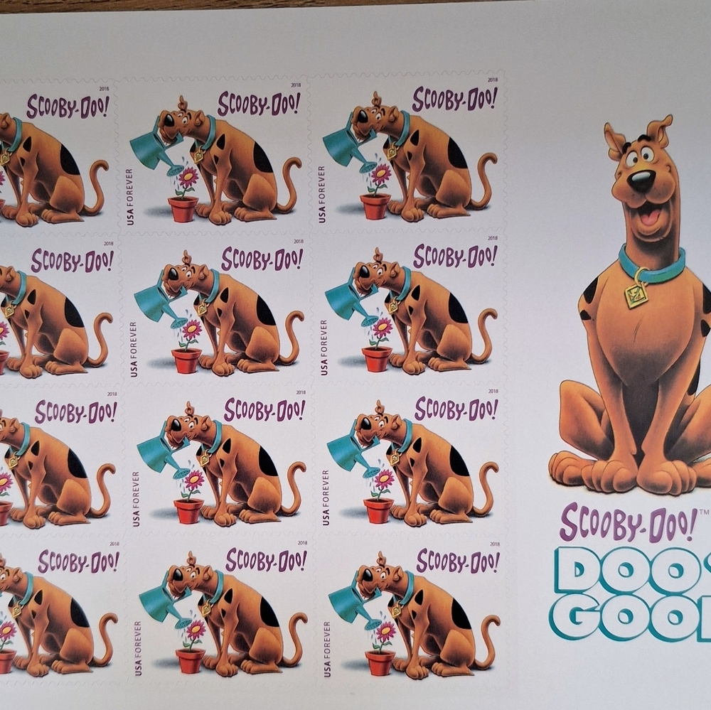Forever Scooby Doo Forever Stamps Good Dog Collectible 24 Forever Stamps - Picture 3 of 4
